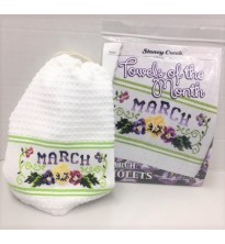 March Towel -of-the-Month, Cross Stitch